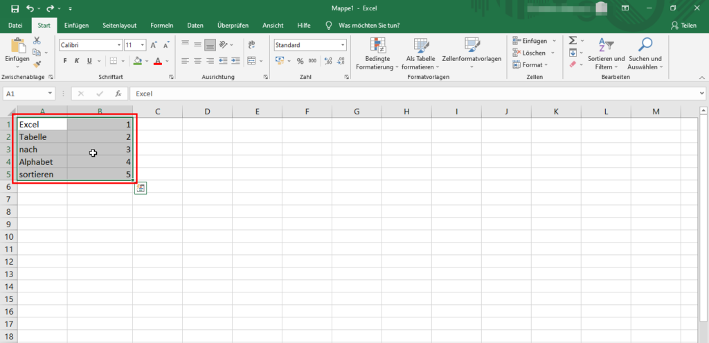 Excel Nach Alphabet Sortieren